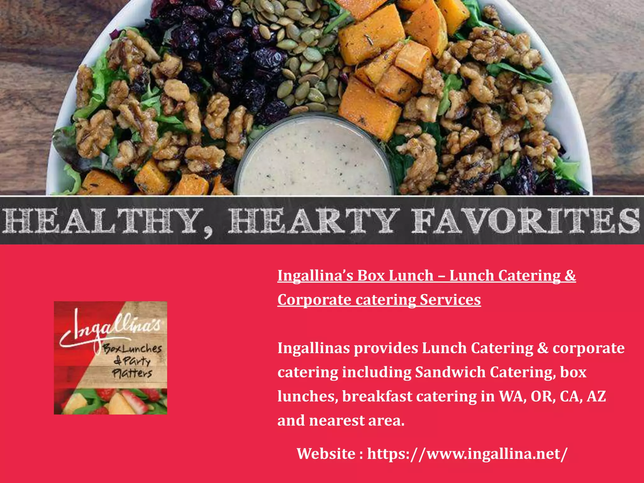 Ingallina Special Box Lunch, Party Platter PPT