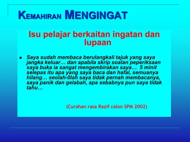 Ingatan & lupaan | PPTX