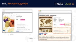 СТАЛО
БЫЛО
КЕЙС: МАГАЗИН ПОДАРКОВ
 