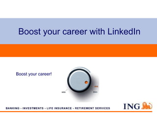 Boost your career with LinkedIn Boost your career! 