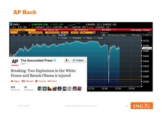 Social	
  Media	
  &	
  PR	
  Summit	
  2013	
  15-­‐05-­‐2013	
   3	
  
AP Hack
 
