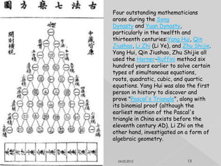 Asian Math Equation CHİNESE MATHEMATCS | PPTX
