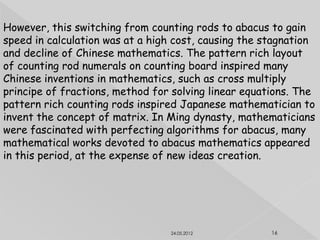 CHINESE MATHEMATICS HOMEWORK | PPT