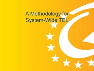 A Methodology for
System-Wide TEL
 
