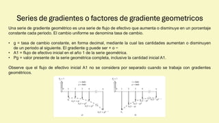 Gradiente Que Es Presentaciones de clases de Ingeniería Economica | PDF