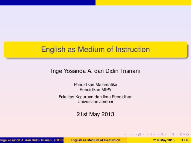 which medium of instruction is better We use cookies to give you a better experience, if that’s ok you can close this message and carry on browsing english as a medium of instruction for academics. which medium of instruction is better We use cookies to give you a better experience, if that’s ok you can close this message and carry on browsing english as a medium of instruction for academics.
