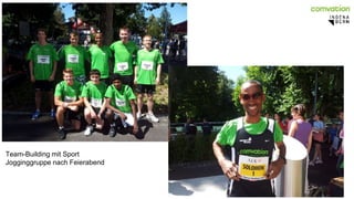 Team-Building mit Sport 
Jogginggruppe nach Feierabend 
 