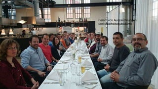 Feiern von Auszeichnungen 
und Mitarbeiterjubiläums 
 