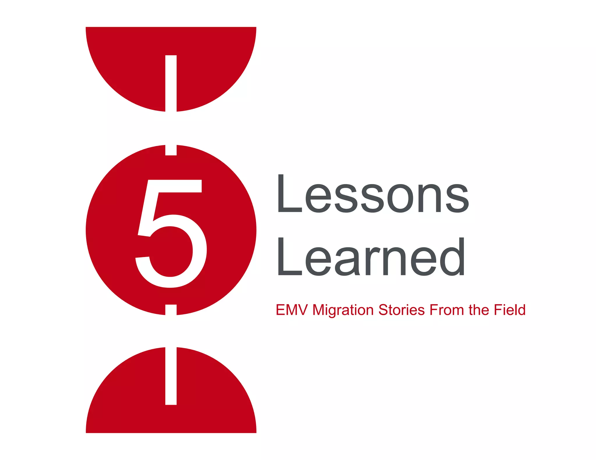 Lessons
Learned
EMV Migration Stories From the Field
 