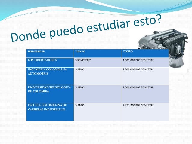 Que Materias Se Ven En Mecanica Automotriz