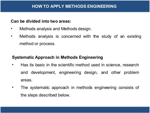 Methods Engineering