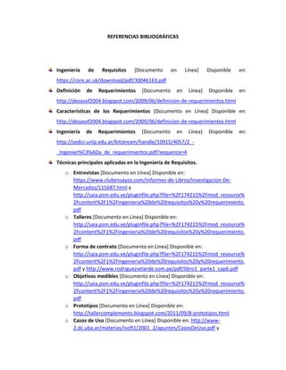 Ingeniería de requisitos e ingeniería de requerimientos | PDF