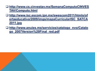 Isc Escom Ingeniería en sistemas computacionales (1) | PPTX