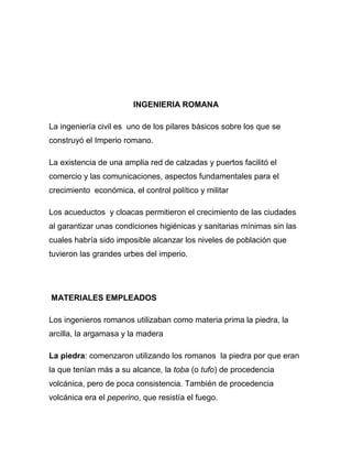 Ingeniería romana fernanda
