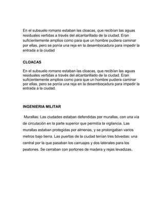 Ingeniería romana fernanda