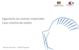 Ingeniería en nuevos materiales Caso concha de ostión  Marisol González  + Rafael Figueroa  