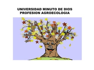 UNIVERSIDAD MINUTO DE DIOS
PROFESION AGROECOLOGIA
 