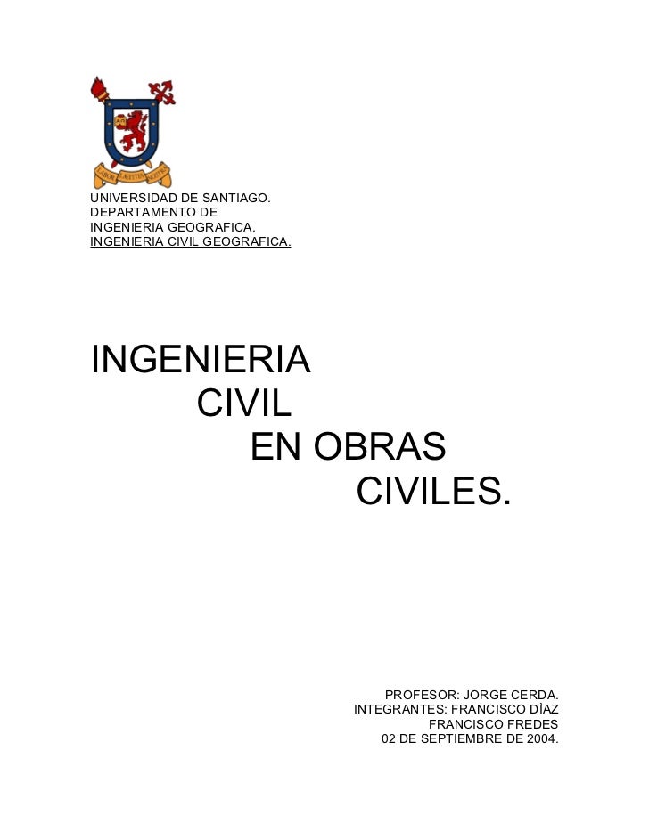 Malla Curricular Ingenieria Civil En Obras Civiles Usach