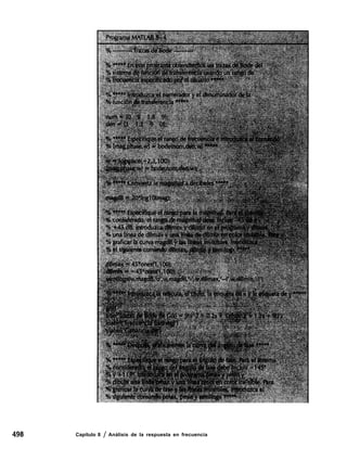 498 Capítulo 8 / Análisis de la respuesta en frecuencia
 