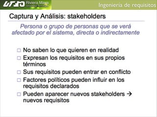 Ingeniería de requisitos	


 