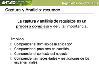 Ingeniería de requisitos	


 