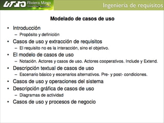 Ingeniería de requisitos	


 