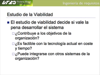 Ingeniería de requisitos	


 