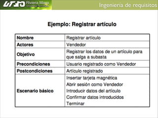 Ingeniería de requisitos	


 