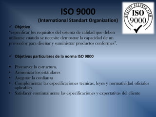 Ingenieria de software iso 9000 & iso spice 15504 | PPTX
