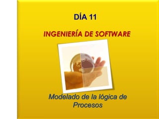 CONCEPTOS PREVIOS DÍA 11 INGENIERÍA DE SOFTWARE Modelado de la lógica de Procesos 