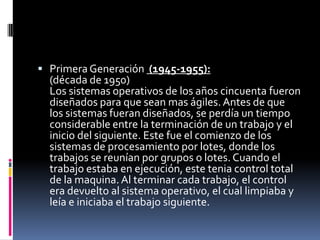Administración de autorizaciones: el sistema operativo se encarga de la seguridad en relación con la ejecución de programas garantizando que los recursos sean utilizados sólo por programas y usuarios que posean las autorizaciones correspondientes.