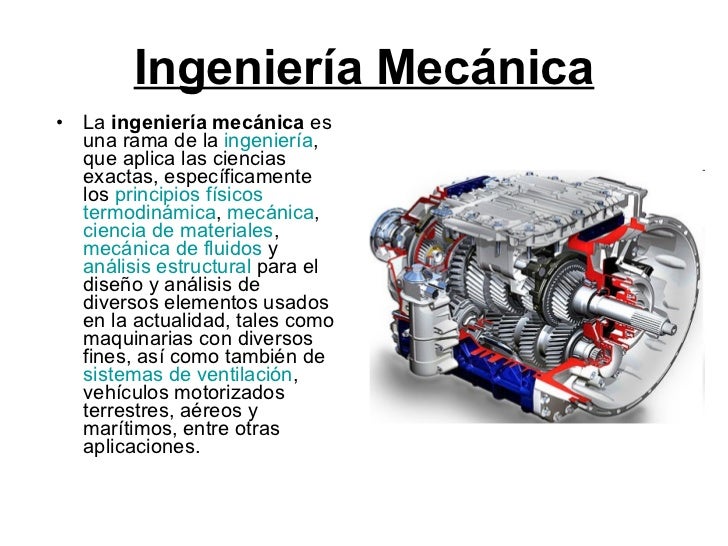 Resultado de imagen de INGENIERIA MECANICA