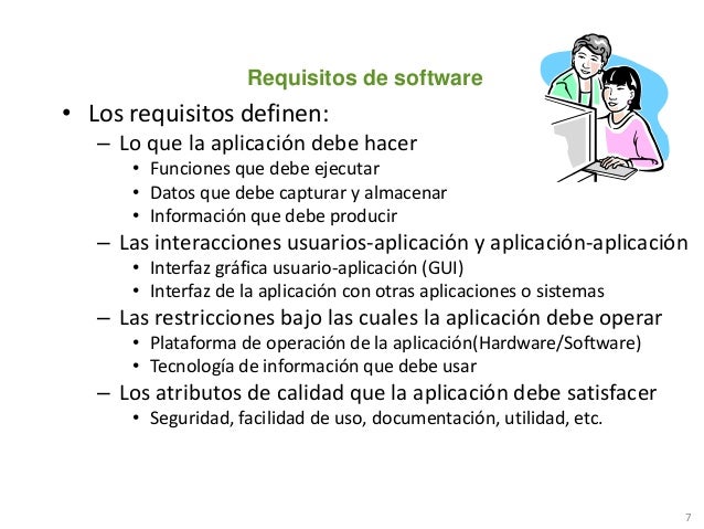 Que es un requisito de software