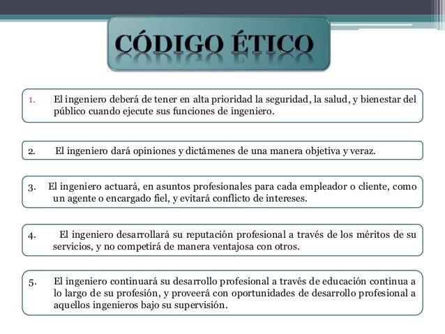 Código de ética del Ingeniero