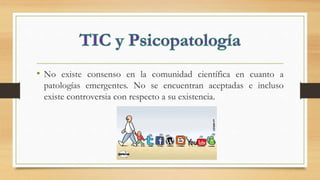 • No existe consenso en la comunidad científica en cuanto a
patologías emergentes. No se encuentran aceptadas e incluso
existe controversia con respecto a su existencia.
 