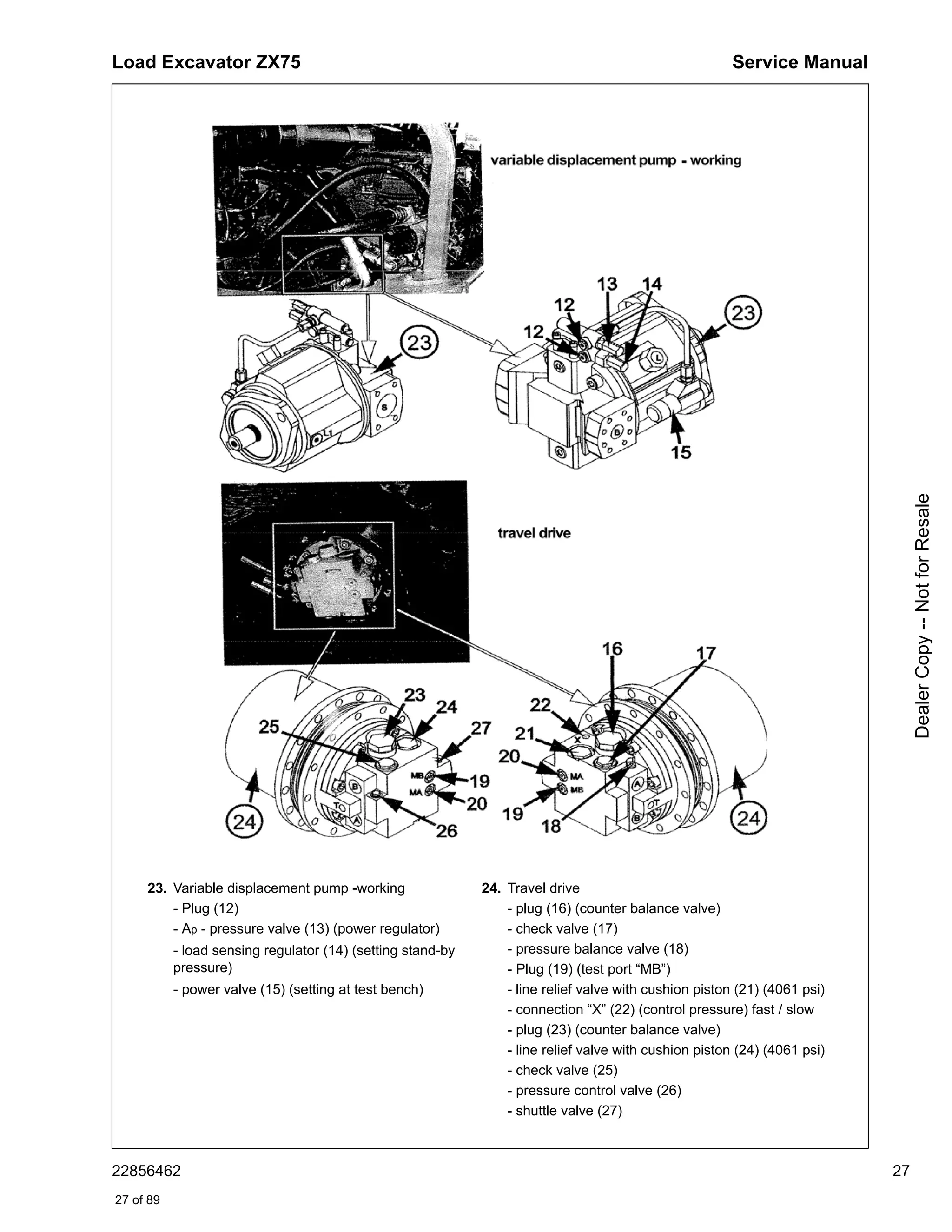 Ingersoll rand zx75 load excavator service repair manual | PDF