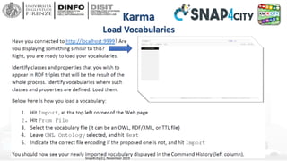 82
Karma
Load Vocabularies
Snap4City (C), November 2019
 
