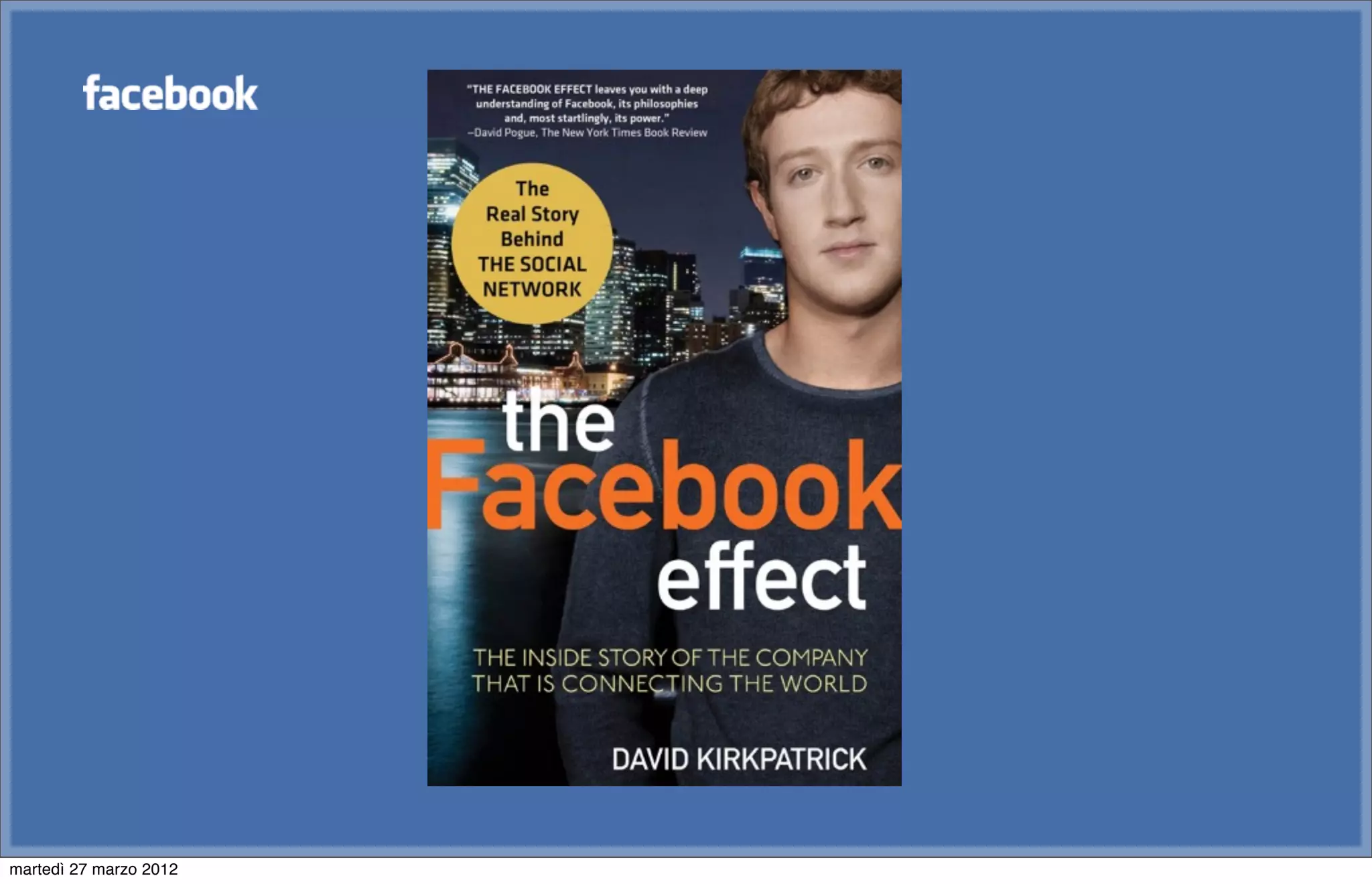 martedì 27 marzo 2012
 