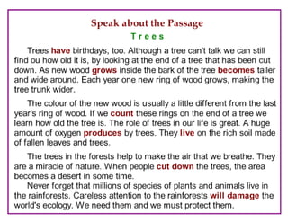 Where Are the Trees?