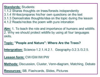 Where Are the Trees?