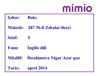 Ingilis dili 5 zengi liseyi_ibrahimova nigar azer