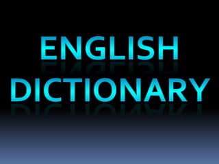 English  dictionary  