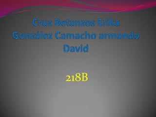 Cruz Betanzos ErikaGonzález Camacho armando David 218B 