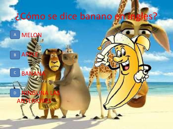 Como Se Dice Banana En Inglés