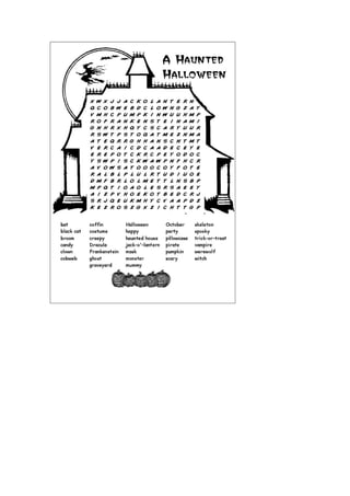 Inglês- Atividades Halloween