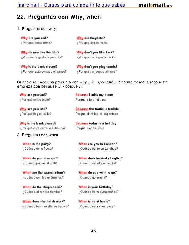New Preguntas Con Why En Ingles Y Respuestas Background Active
