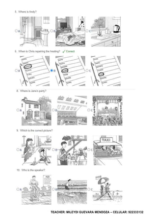 TEACHER: MILEYDI GUEVARA MENDOZA – CELULAR: 922333132
 