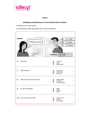 icfes ingles | PDF
