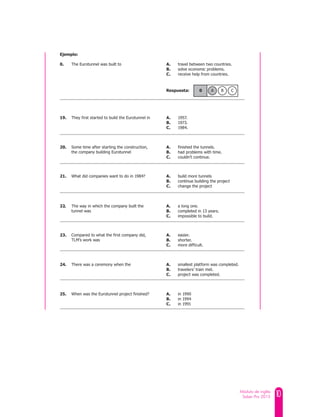 10Módulo de inglés
Saber Pro 2015
B
C
B
A
C
A
B
 