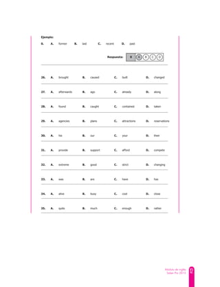 12Módulo de inglés
Saber Pro 2015
 